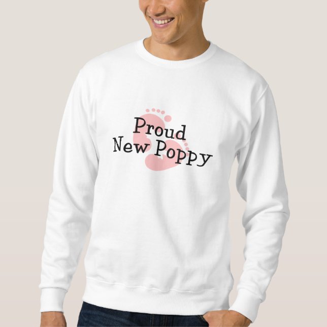 Suéter Pés de Bebê Menina Nova Poppy Orgulhosa (Frente)