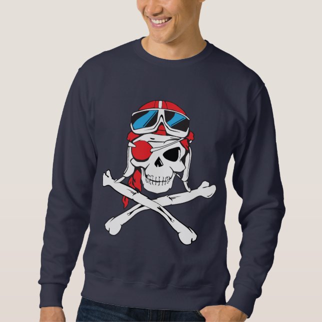 Suéter Pirate Skull/Eye Patch (Frente)