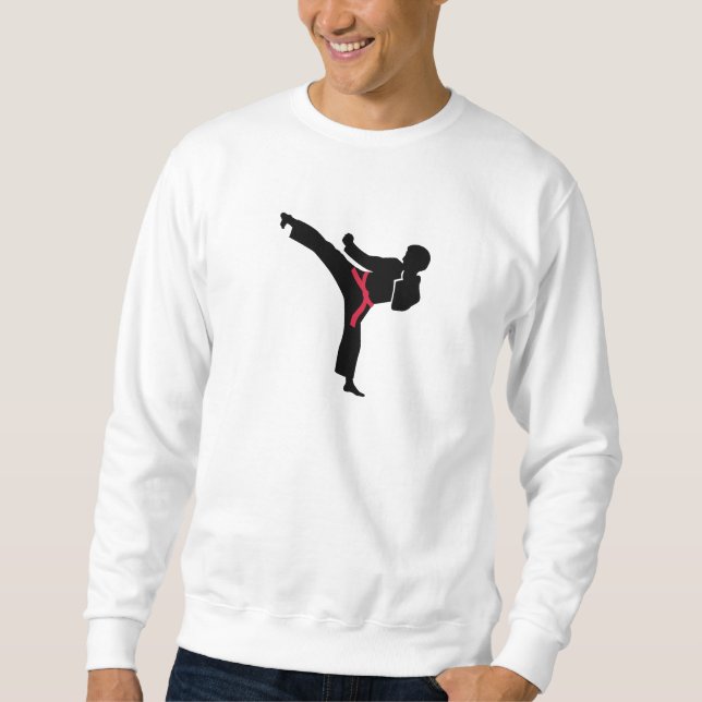 Suéter Pontapé do karaté das artes marciais (Frente)