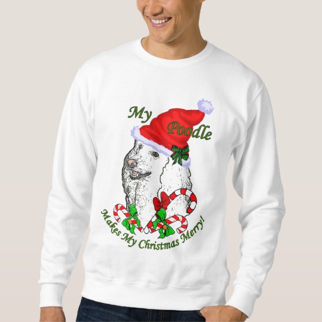 Suéter Poodle Christmas Gifts (Frente)