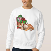 Presentes bonitos do gato, do rato e de Natal