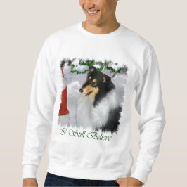 Suéter Presentes de Natal de Collie Rough Rough Tricolor