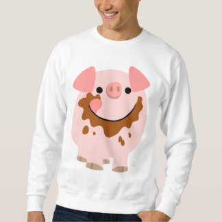 Suéter Roupa dos homens do porco dos desenhos animados do