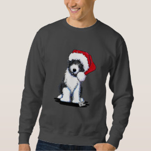 Suéter Roupa farpado do Collie do papai noel