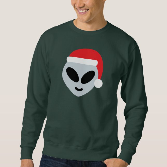 Suéter santa claus alienígena emoji (Frente)