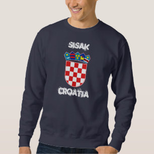 Suéter Sisak, Croácia com casaco de armas