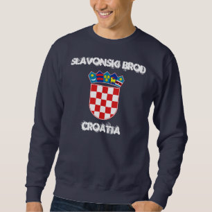 Suéter Slavonski Brod, Croácia com brasão de armas