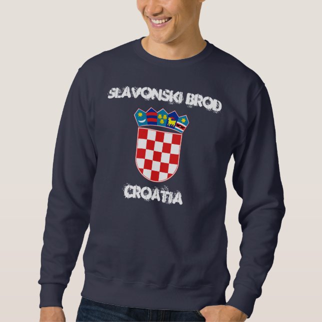 Suéter Slavonski Brod, Croácia com brasão de armas (Frente)