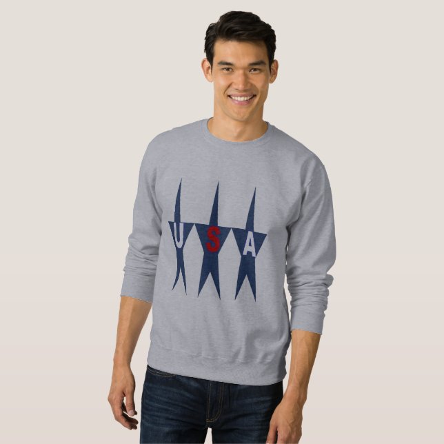 SUÉTER SWEAT SHIRT BÁSICO   COBERTURA   DESENHO EUA (Frente Completa)