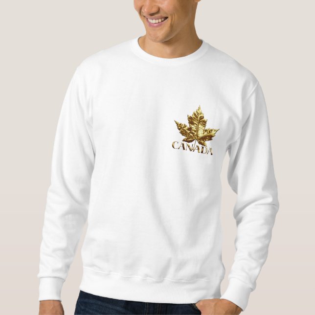 Suéter Sweatshirt Dourada Canadá Souvenir Sweatshirt (Frente)