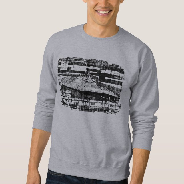 Suéter T-shirt litoral da independência do navio de (Frente)
