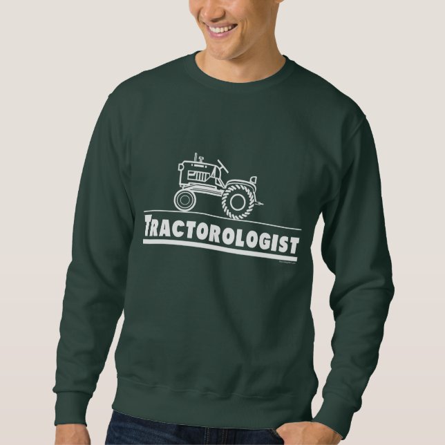 Suéter Trator Humorístico Tractorologista Verde (Frente)