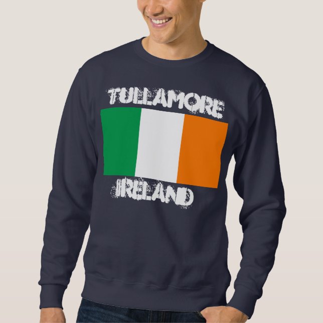 Suéter Tullamore, Irlanda, com bandeira irlandesa (Frente)