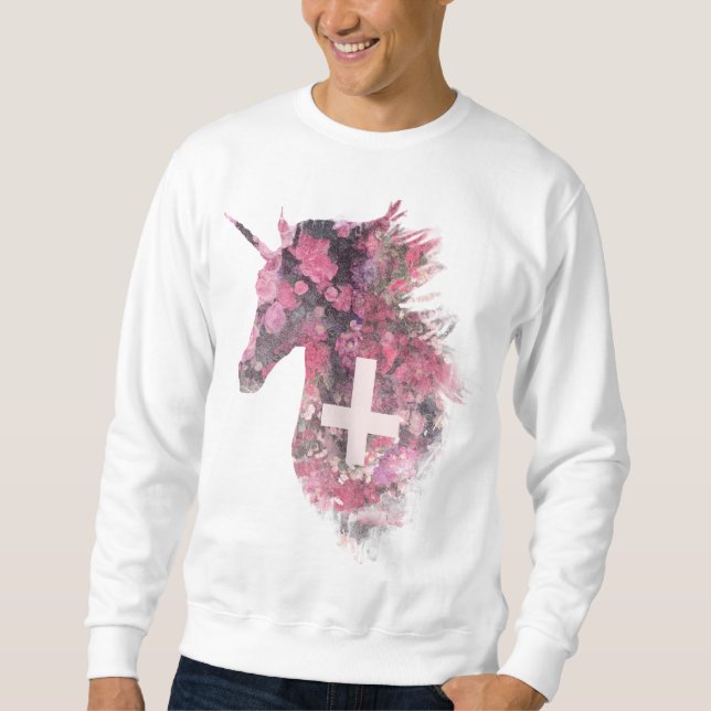 Suéter Unicórnio floral (Frente)