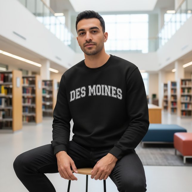 Suéter Universitário Estilo DES MOINES College (Criador carregado)