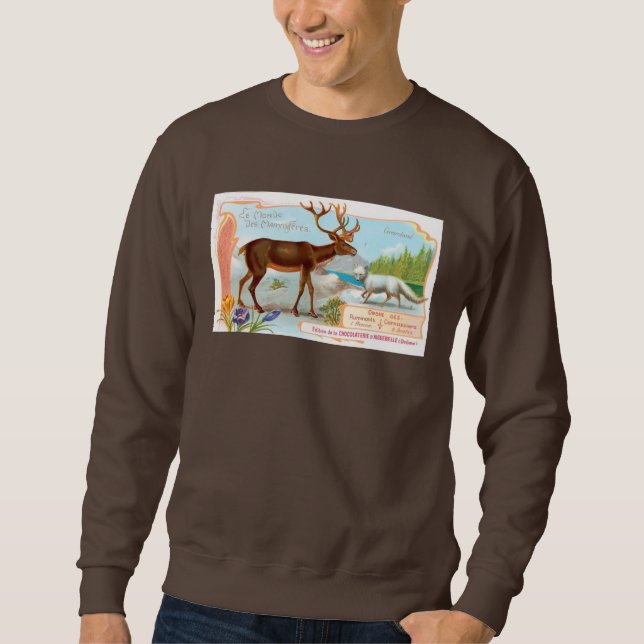 Suéter Vintage Cariou (Reindeer) e Raposa Árctica (Frente)