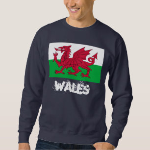 Suéter Wales com bandeira de Galês
