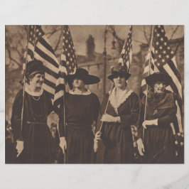 Suffragetes em Papel Escrapado em Paradas