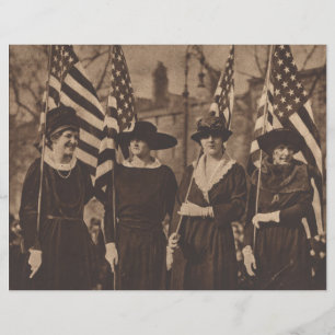 Suffragetes em Papel Escrapado em Paradas