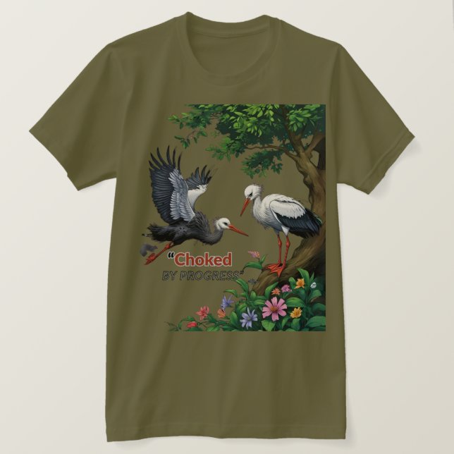 Sufocado pelo Progresso Camiseta (Frente do Design)