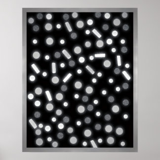Sugar Coated Rain B&W Poster