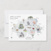 Suíça | Mapa Itinerário de Casamento de Destino