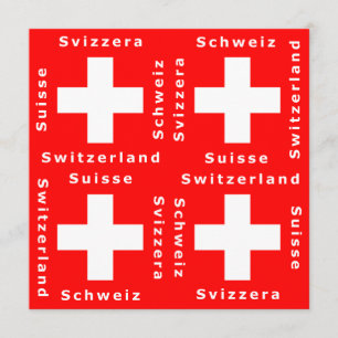 Suiça, Suisse, Schweiz, convite de Svizzera