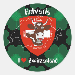 Suíça Suisse Svizzera Svizra autocolante