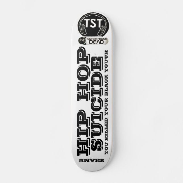 SUICÍDIO DE HIP HOP Skateboard (Frente)