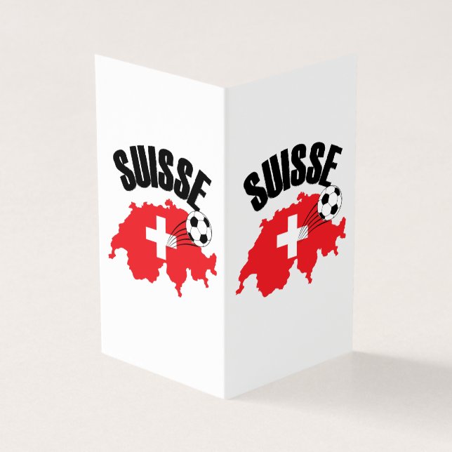 Suisse Suiça Map Swiss Soccer (Exterior)