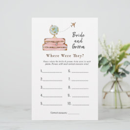 Suitcase "Onde eles estavam" jogo de Chá de panela