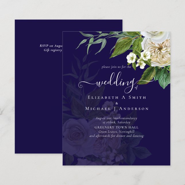 Suite de casamento sublime - Rosas brancas (Frente/Verso)