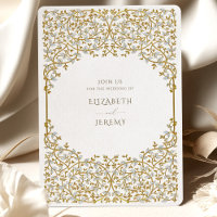 Suíte de Convite para Vinha de Ouro Elegante