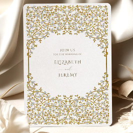 Suíte de Convite para Vinha de Ouro Elegante