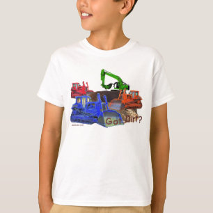 Sujeira obtida? Camiseta da campainha dos miúdos