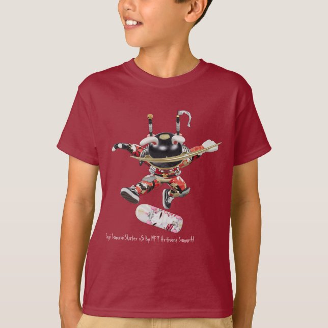 Suji Samurai Skater v5 T-Shirt (Frente)