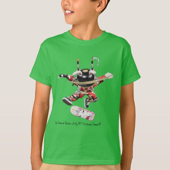 Suji Samurai Skater v5 T-Shirt (Frente)