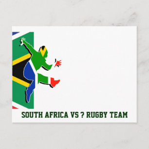 Sul - modelo africano dos convites do rugby