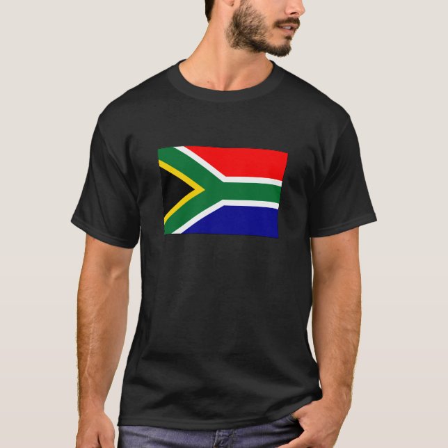 Sul - t-shirt e presentes africanos da bandeira (Frente)