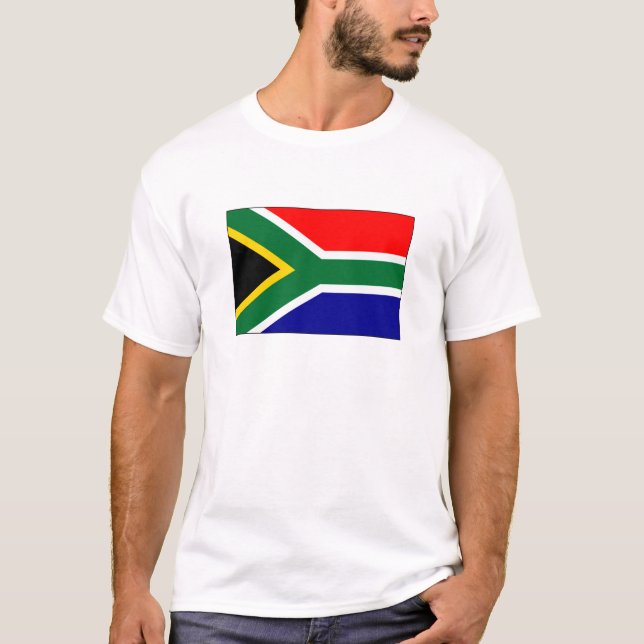 Sul - t-shirt e presentes africanos da bandeira (Frente)