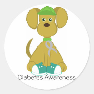 Sully as etiquetas do cão do diabetes