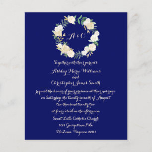 Sumarino de Orçamento Convite Dourado Botânico