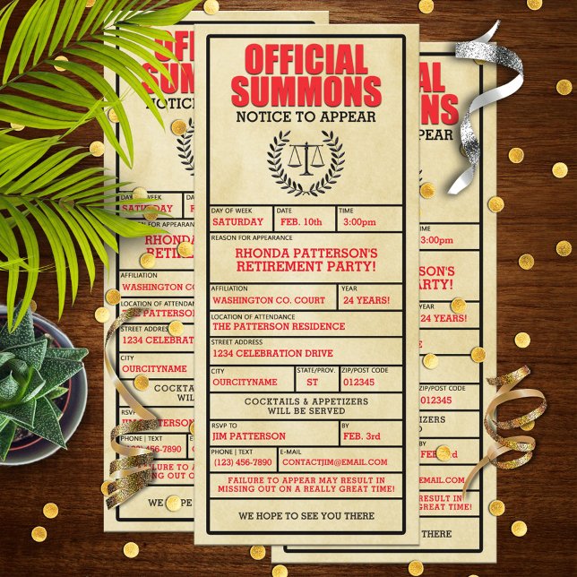 Sumário Oficial Convites de festas de Reforma (Criador carregado)