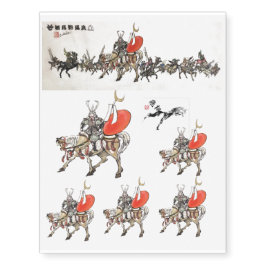 Sumi japonês do equestrian da arte do samurai do