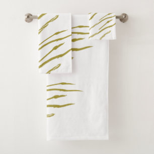 Sumi Tiger Stripes faux toalha de ouro