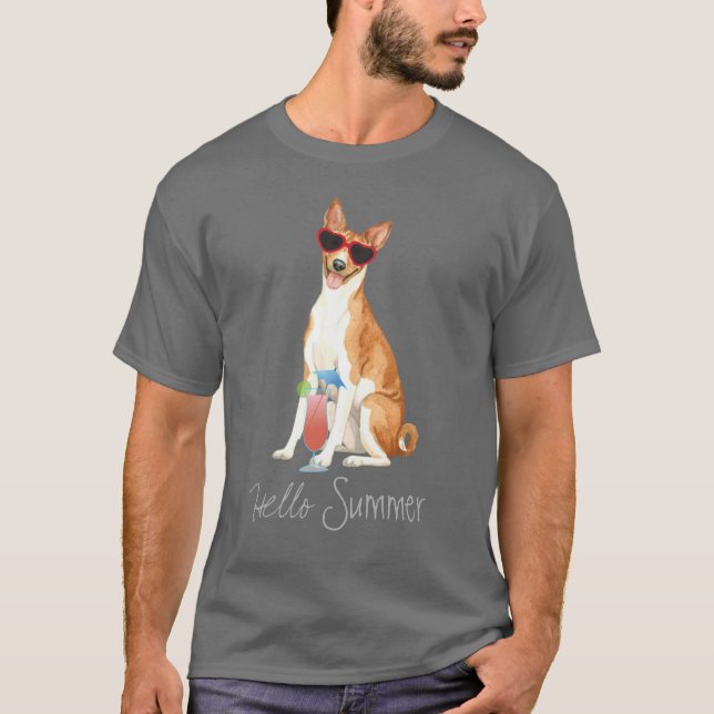 Summer Basenji T-Shirt (Frente)