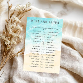 Summer Beach Chá de panela Ela Preferencialmente J