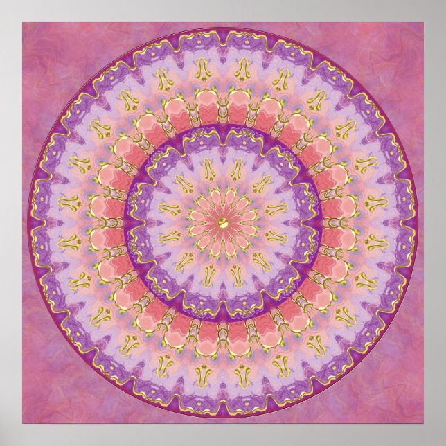 Summer Berry Mandala Poster (Frente)