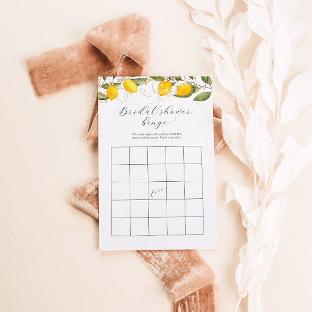 Summer Bingo Lemon - Jogo do Chá de panela Citrus (Criador carregado)