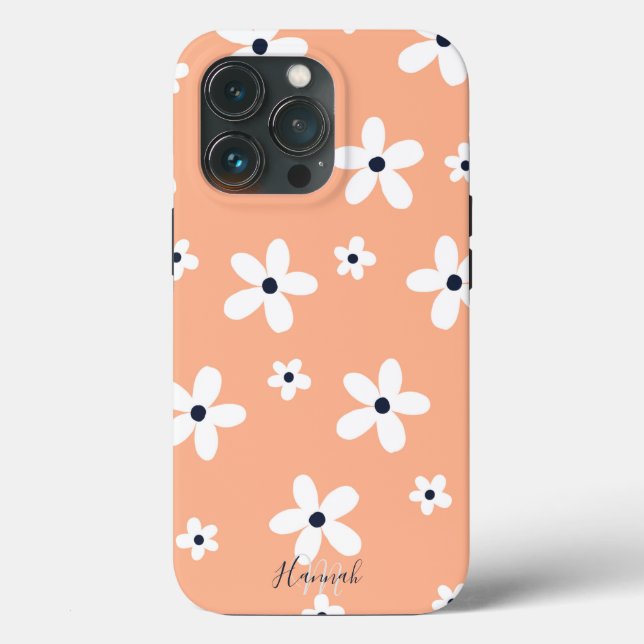 Summer Boho White Daisy Flowers (Verso)